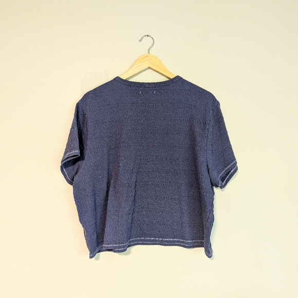 American Eagle Muted Purple Muslin Boxy Tee - Picture 4 of 4